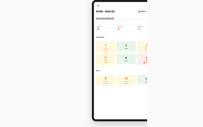 Tables overview — main waiter view